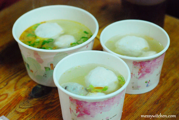 Fish Ball Soup & Noodles @ Zhang Ji Traditional Fish Balls, Jiufen Old Street, Taiwan
